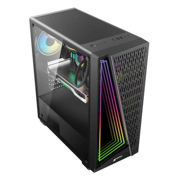 gabinete-gamer-superframe-storm-mid-tower-rgb-vidro-temperado-atx-sem-fonte-com-3-fans - Imagem 2