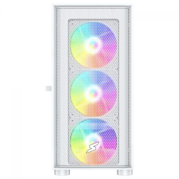 Gabinete Gamer SuperFrame Wind, Mid Tower, Vidro Temperado, M-ATX, White, Sem Fonte, Com 3 Fans - Imagem 3