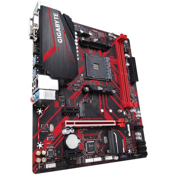 Placa Mãe Gigabyte B450M Gaming, Chipset B450, AMD AM4, mATX, DDR4 - Imagem 2